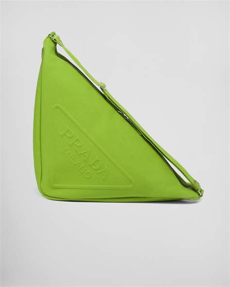 green triangle prada bag|Prada triangle bag dupe.